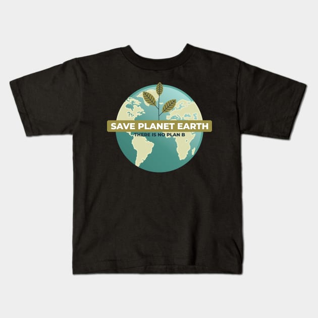 Save The Planet Kids T-Shirt by Urban_Vintage